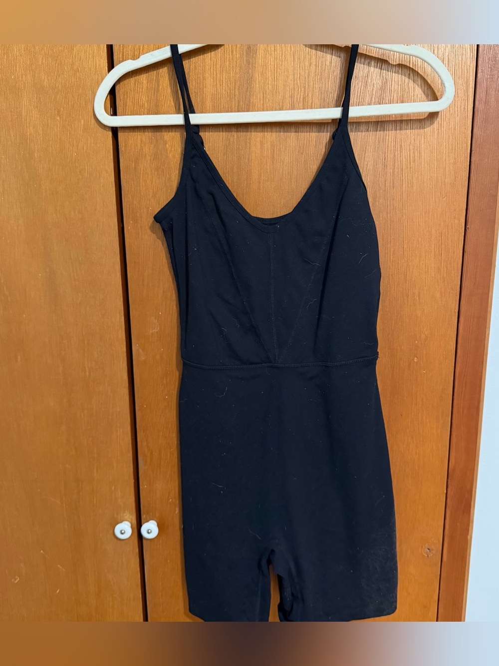 Klassy Network Black Spaghetti-Strap Romper